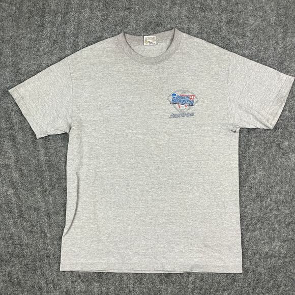 TCX T-Shirt Mens Size L Gray Church Softball World Series 2000 Event Graphic Tee - Picture 6 of 9